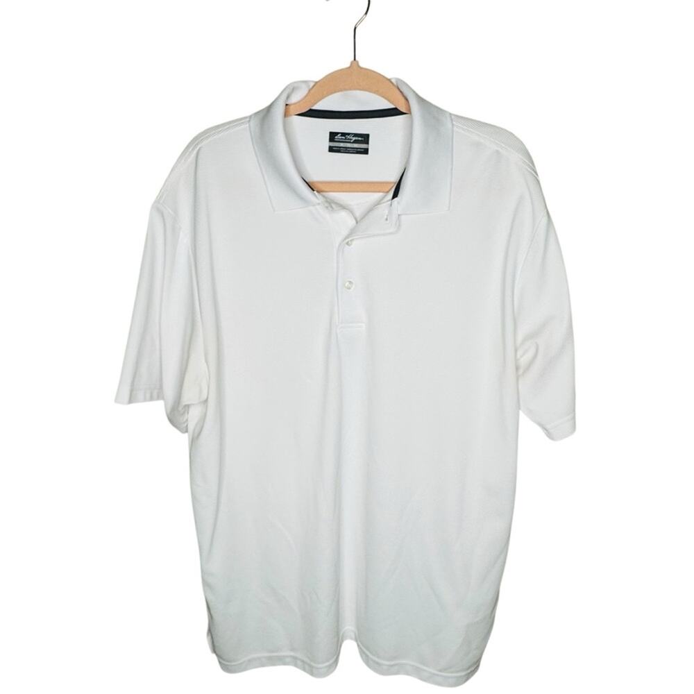 Ben Hogan White Golf Polo Short Sleeve Activewear Siz XL